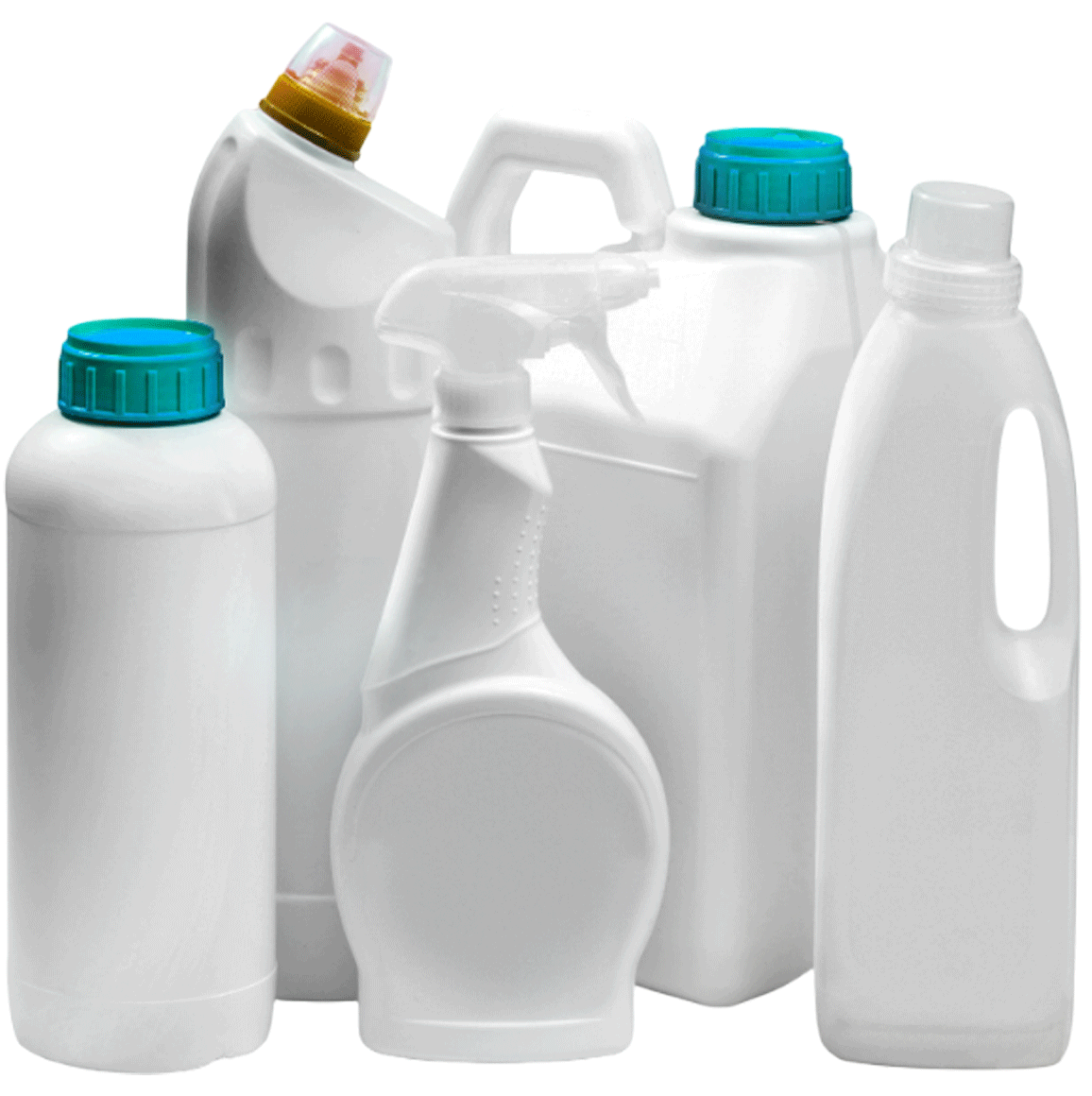 household cleaning bottles