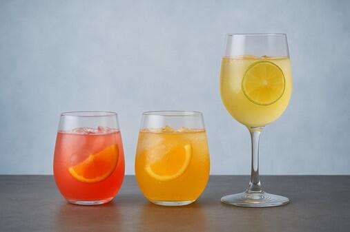 Plastic wine glasses